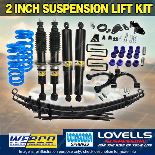 2" 50mm Lift Kit RAW Leaf Lovells Coil Control Arm Diff for Ford Ranger PX3