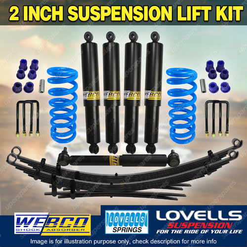 50mm Lift Kit RAW Leaf Lovells Coil Damper for Toyota Landcruiser FZJ HZJ 78 79