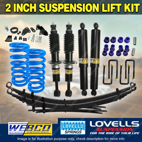 2 Inch Lift Kit Shock Lovells Coil Diff Drop RAW Leaf for Ford Ranger PX3 18-22