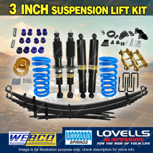 3"75mm Lift Kit Lovells Coil Raw Leaf Diff Spacer for Ford Ranger PX3 18-22