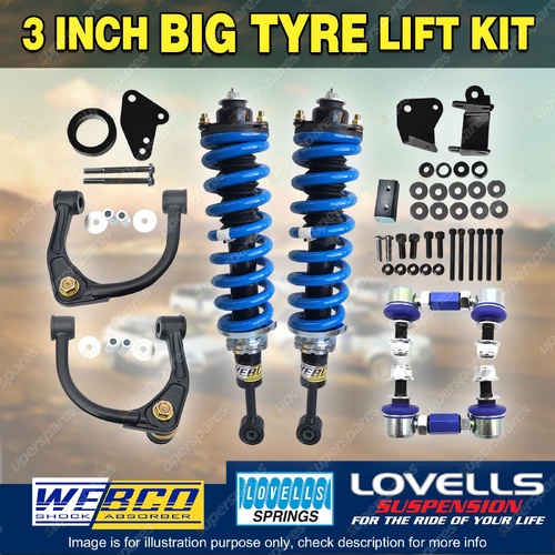 3" Big Tyre Lift Kit Complete Strut Lovells Coil for Ford Ranger PX 12-18