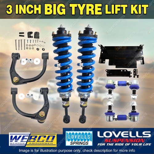 3" Big Tyre Lift Kit Complete Strut Lovells Coil for Nissan Navara D40 No STX550