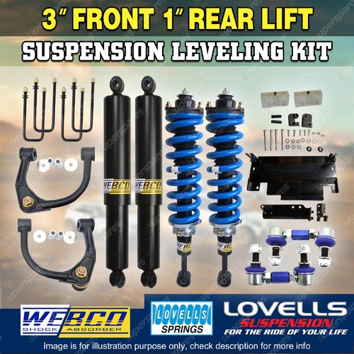 3" Front 1" Rear Levelling Lift Kit Lovells Coil for Nissan Navara NP300 D23