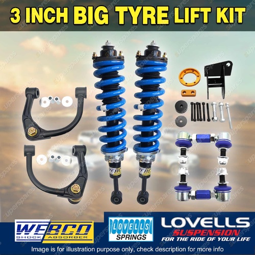 3" Big Tyre Lift Kit Complete Strut Lovells Coil for Ford Ranger Next Gen
