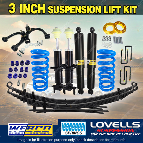 3" Front 2" Rear Lift Kit Lovells Raw Leaf Control Arm Spacer for Ford Ranger PY