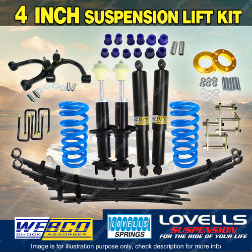 4" Front 3" Rear Lift Kit Lovells Raw Leaf Control Arm Spacer for Ford Ranger PY