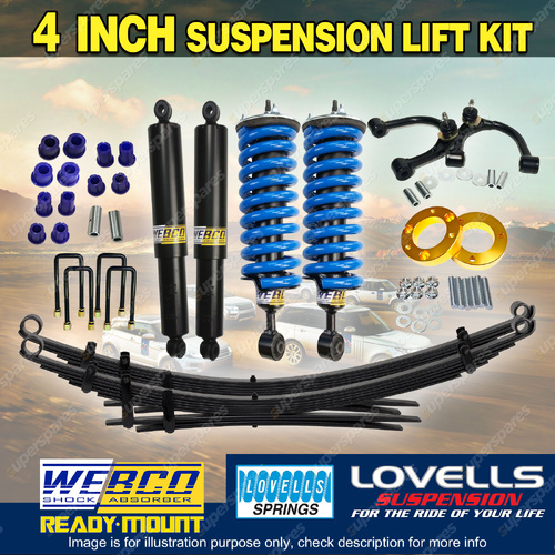 4" + 2" Lift Kit Complete Strut Raw Leaf Control Arm Spacer for Ford Ranger PY