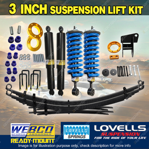 3" Front 2" Rear Lift Kit Complete Strut Raw Leaf Diff Spacer for Ford Ranger PY