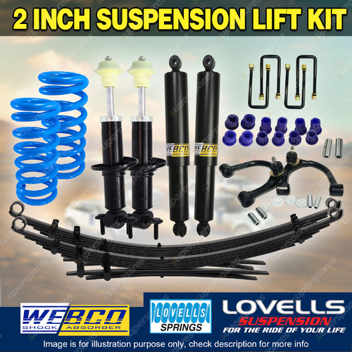2" 50mm Lift Kit Lovells Coil Raw Leaf Control Arm for Volkswagen Amarok 23-ON