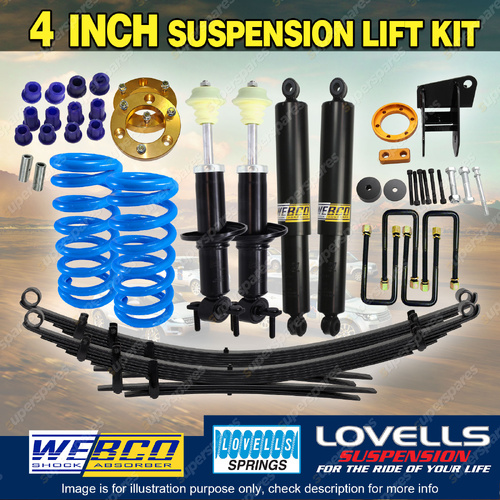 4" Front 2" Rear Lift Kit Raw Leaf Diff Drop Spacer for Volkswagen Amarok 23-ON