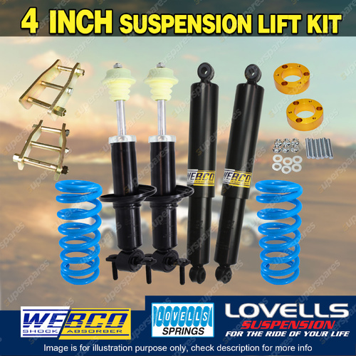 4" + 3" Lift Kit Lovells Coil Spacer Shackle for Volkswagen Amarok 23-ON