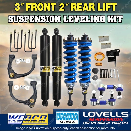 3" + 2" Rear Suspension Level Lift Kit Lovells Coil for Volkswagen Amarok 23-ON
