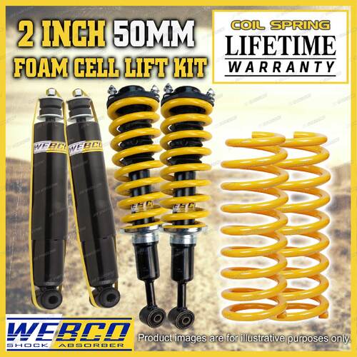 2" 50mm Foam Cell Lift Kit Pre Assembled Coil for Mitsubishi Pajero NM NP NS NT