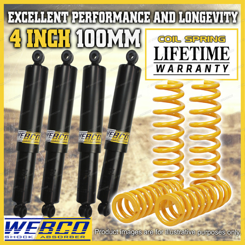 4 Inch 100mm Lift Kit Shocks King Coil Springs for Ford Maverick DA Wagon 88-94