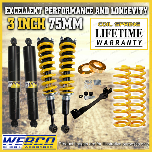 3" Lift Kit Pre Assembled King Coil Diff Drop Kit Spacer for Isuzu MU-X 13-on