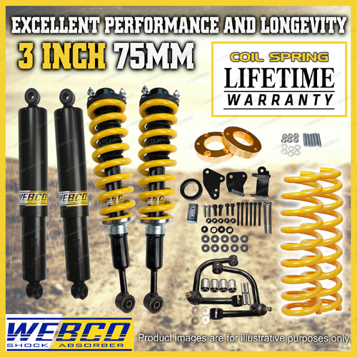 3" Lift Kit Pre Assembled King Coil Diff Arm Spacer for Ford Everest 18-22