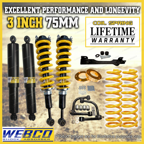 3" Lift Kit Pre Assembled King Coil Diff Arm Spacer for Holden Colorado 7 RG