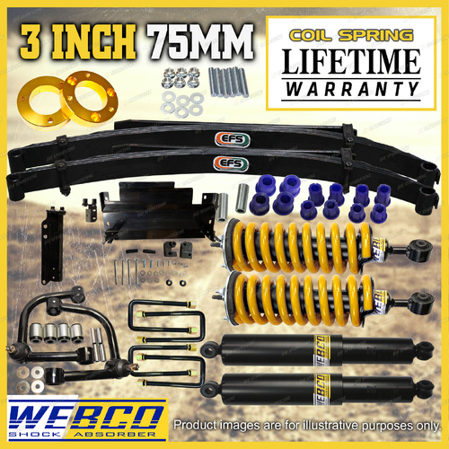 75mm + 50mm Assembled Lift Kit EFS Leaf Arm Diff for Nissan Navara D40 STX550