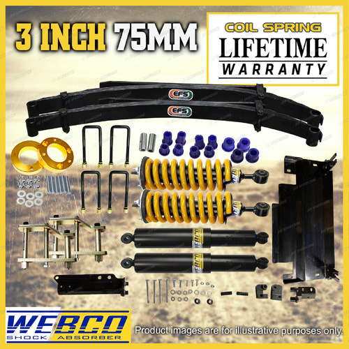 3"75mm Pre Assembled Lift Kit Diff Shackle EFS Leaf for Nissan Navara NP300 Leaf