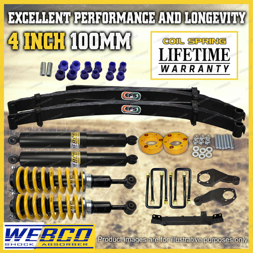 4" + 2" Pre Assembled Lift Kit Diff Drop EFS Leaf for Mitsubishi Triton MQ
