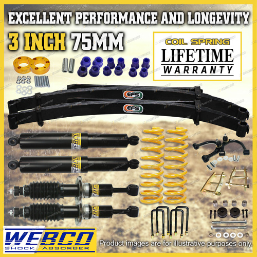 3"75mm Lift Kit Shock King Coil EFS Leaf Arm Diff for Toyota Hilux GUN126 GUN125