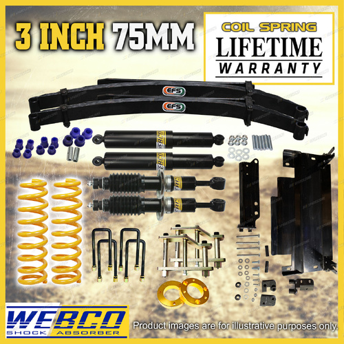 3"75mm Lift Kit King Coil EFS Leaf Diff Spacer for Nissan Navara NP300 D23 Leaf