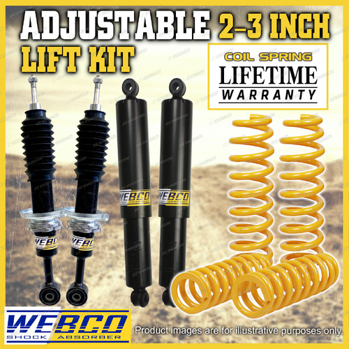 Adjustable 2 - 3 Inch Lift Kit Shock King Coil for Mitsubishi Challenger PB PC