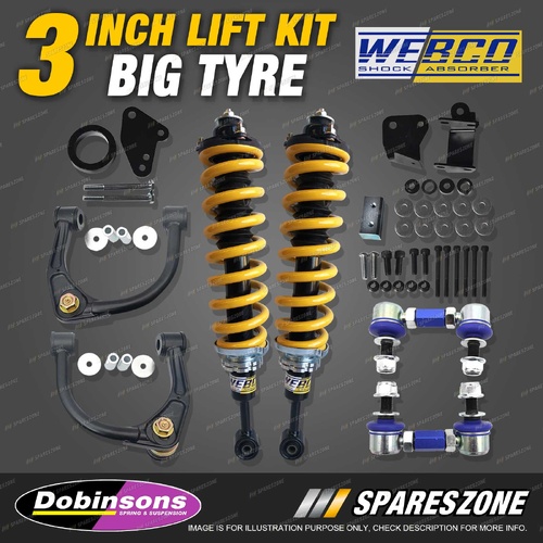 3" Big Tyre Lift Kit Complete Strut King Coil for Ford Ranger PX 18-on