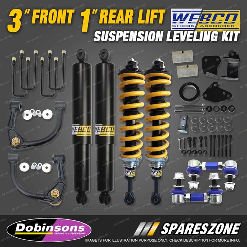 3" Front + 1" Rear Lift Suspension Level Kit King Coil for Ford Ranger PX 12-18