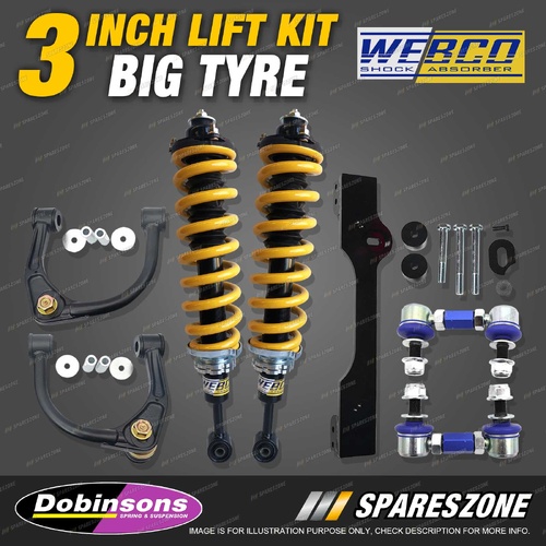 3" Big Tyre Lift Kit Complete Strut King Coil Sway Bar for Isuzu D-Max 12-20