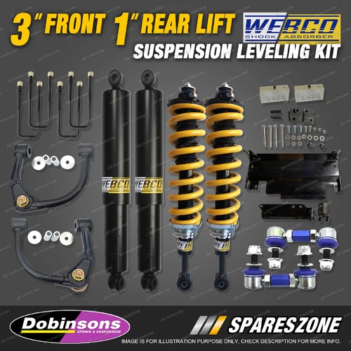 3" Front 1" Rear Levelling Lift Kit King Coil for Nissan Navara D40 STX550