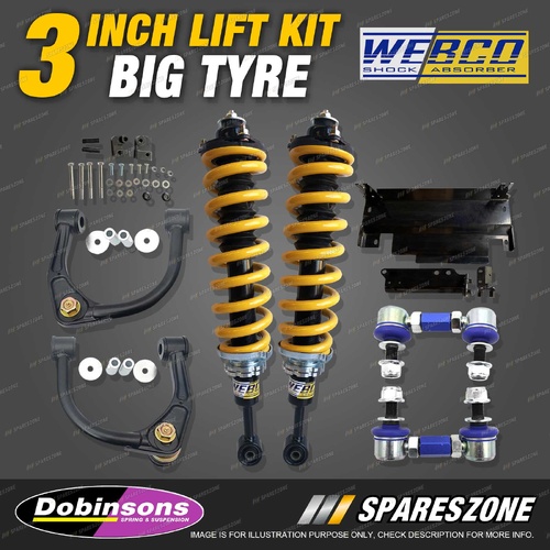 3" Big Tyre Lift Kit Complete Strut King Coil for Nissan Navara D40 No STX550