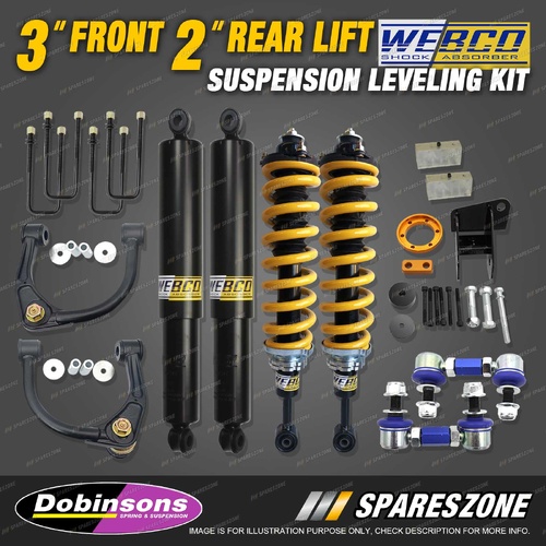 3" Front + 2" Rear Lift Suspension Level Kit King Coil for Ford Ranger Next Gen