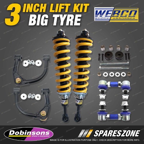 3" Big Tyre Lift Kit Complete Strut King Coil for Toyota Fortuner GUN156