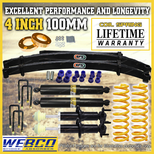 4" Front 2" Rear Lift Kit King Coil EFS Leaf Spacer for Ford Ranger PY 22-on