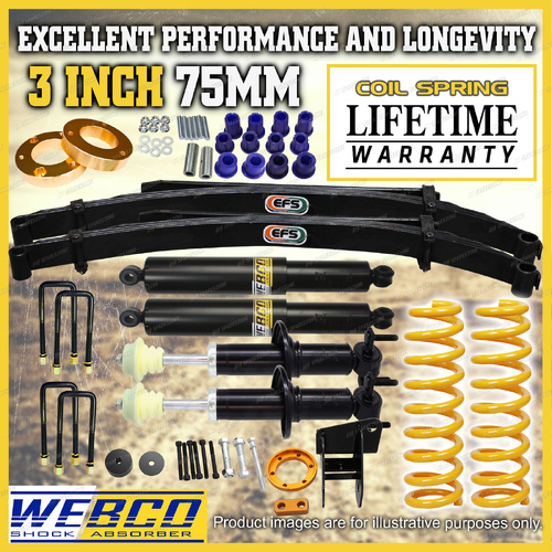 3" Front 2" Rear Lift Kit King Coil EFS Leaf Diff Drop Spacer for Ford Ranger PY