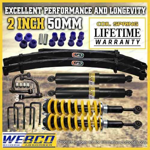 2" Lift Kit Complete Strut King Coil EFS Leaf Control Arm for Ford Ranger PY
