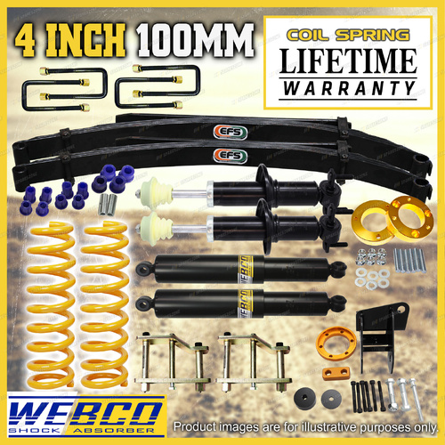 4" + 3" Lift Kit EFS Leaf Diff Shackles Spacers for Volkswagen Amarok 23-ON