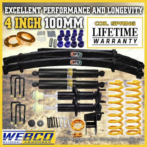 4" Front 2" Rear Lift Kit EFS Leaf Diff Drop Spacer for Volkswagen Amarok 23-ON