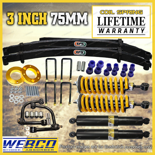 3"+2" Lift Kit Complete Strut EFS Leaf Arm Spacer for Volkswagen Amarok 23-ON