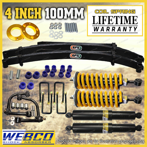 4"+2" Lift Kit Complete Strut EFS Leaf Arm Spacer for Volkswagen Amarok 23-ON