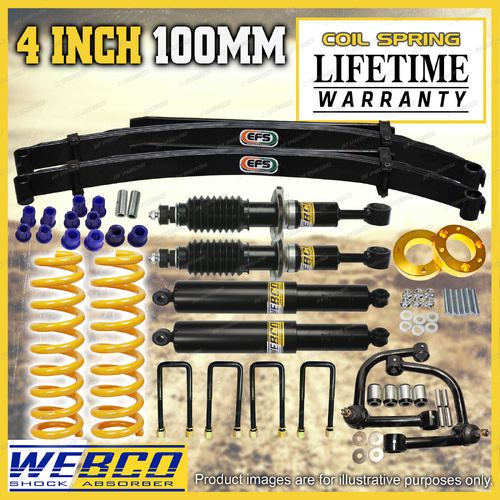 4" + 2" Lift Kit King Coil EFS Leaf Control Arm Spacer for Mitsubishi Triton MR