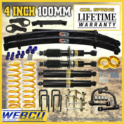 4"+3" Lift Kit Shock King Coil EFS Leaf Arm Diff for Mitsubishi Triton MR 4WD