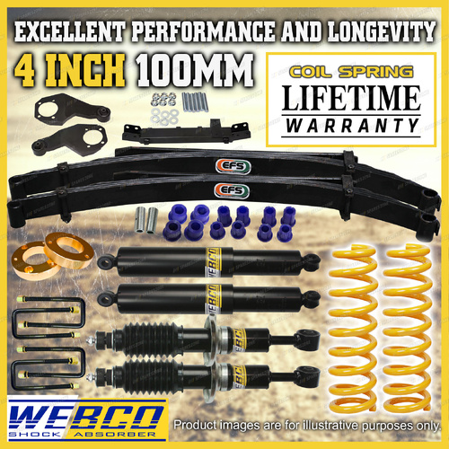 4"+2" Lift Kit King Coil EFS Leaf Diff Drop Kit Spacer for Mitsubishi Triton MR