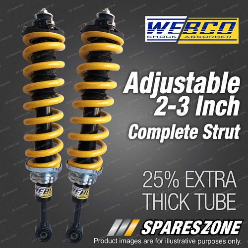Adjustable 2"-3" Complete Strut Lift Kit King Coil for Mitsubishi Triton MR