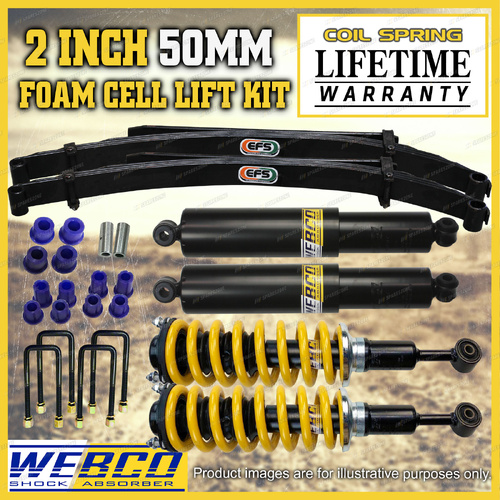2" Pre Assembled Foam Cell Lift Kit King Coil EFS Leaf for Mitsubishi Triton MR