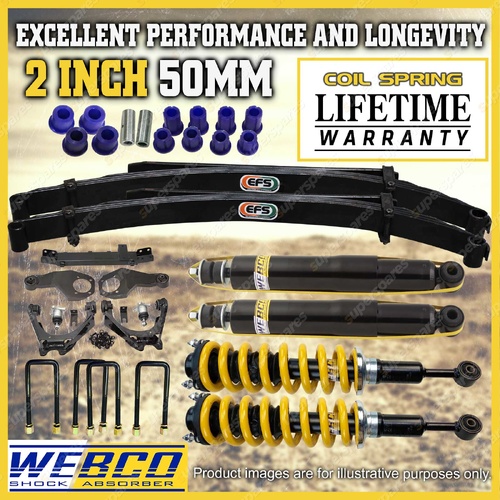 2" Pre Assembled Lift Kit King Springs EFS Leaf Diff for Mitsubishi Triton MR
