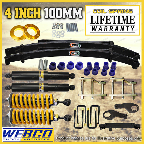4"+3" Pre Assembled Lift Kit Diff Shackle EFS Leaf for Mitsubishi Triton MR