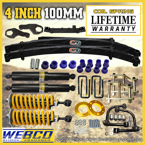 4"+3" Pre Assembled Lift Kit EFS Leaf Diff Shackle Arm for Mitsubishi Triton MR