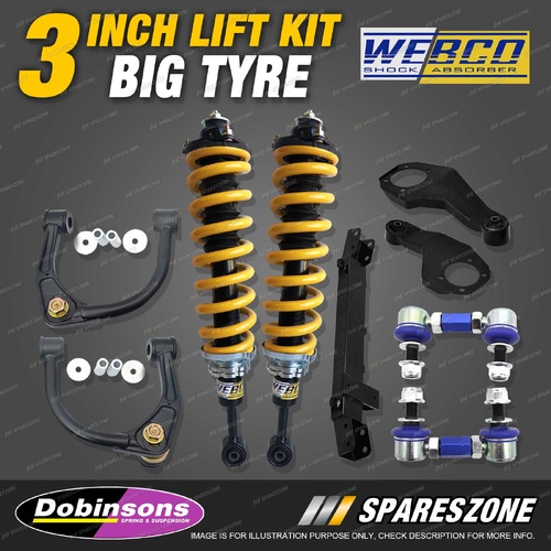 3" Big Tyre Lift Kit Complete Strut King Coil for Mitsubishi Triton MR 4WD 18-24